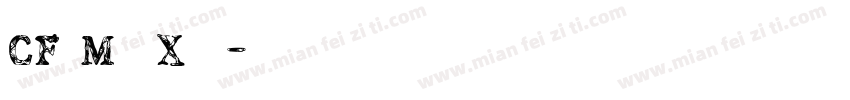 CF MeiXin字体转换